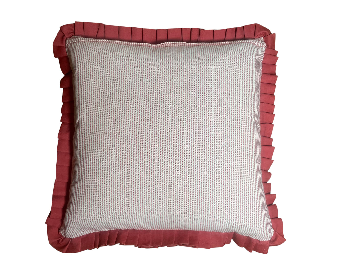 22" Ruffled Feather Cushion Charlotte Gaisford Fabric