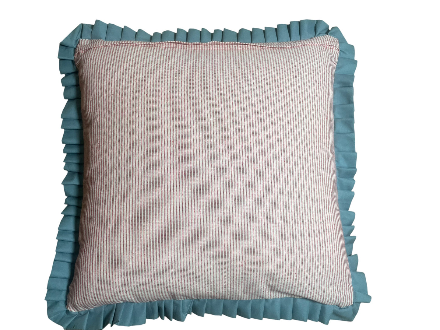 22" Ruffled Feather Cushion Charlotte Gaisford Fabric