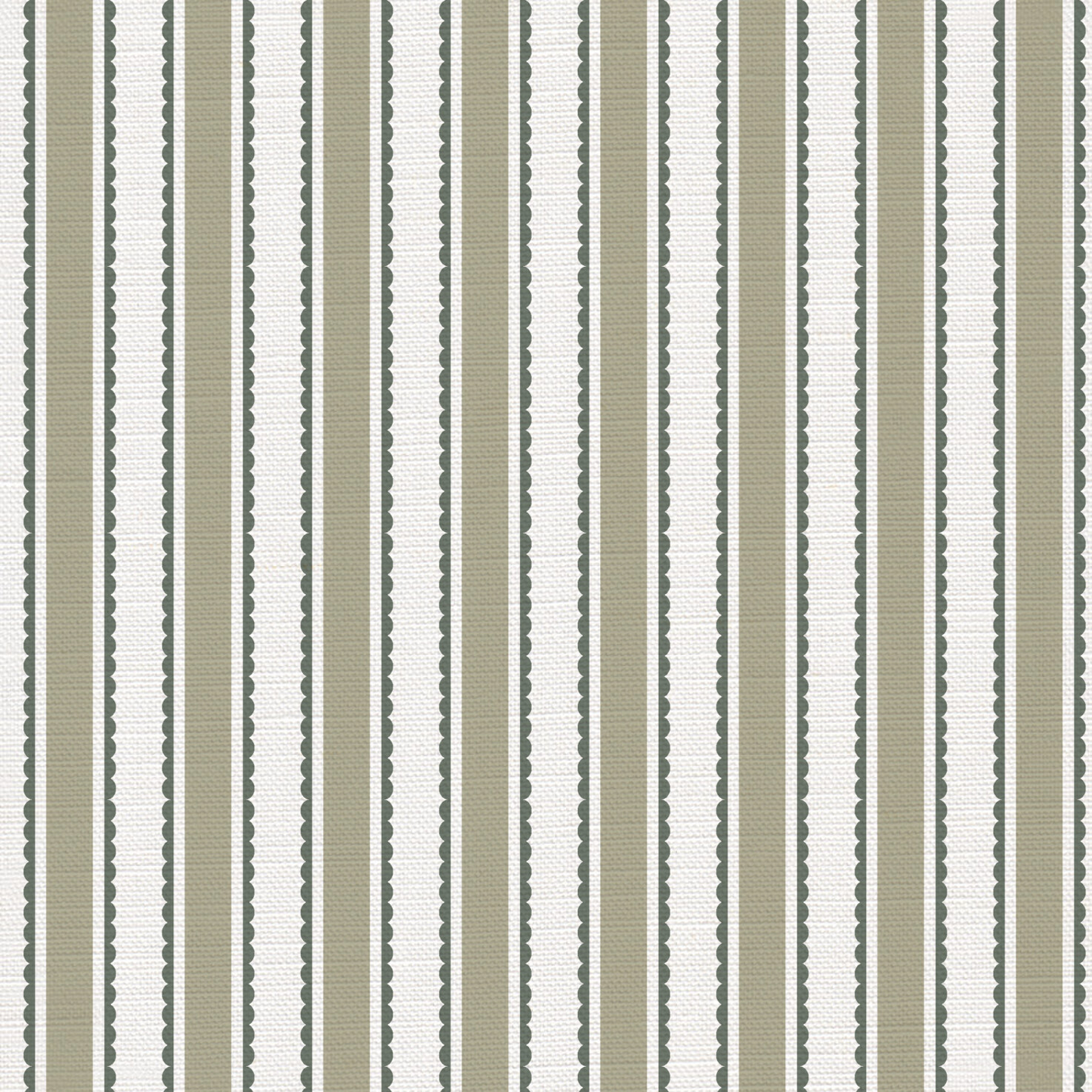 Eco Scallop Stripe Fabric - sold by the meter