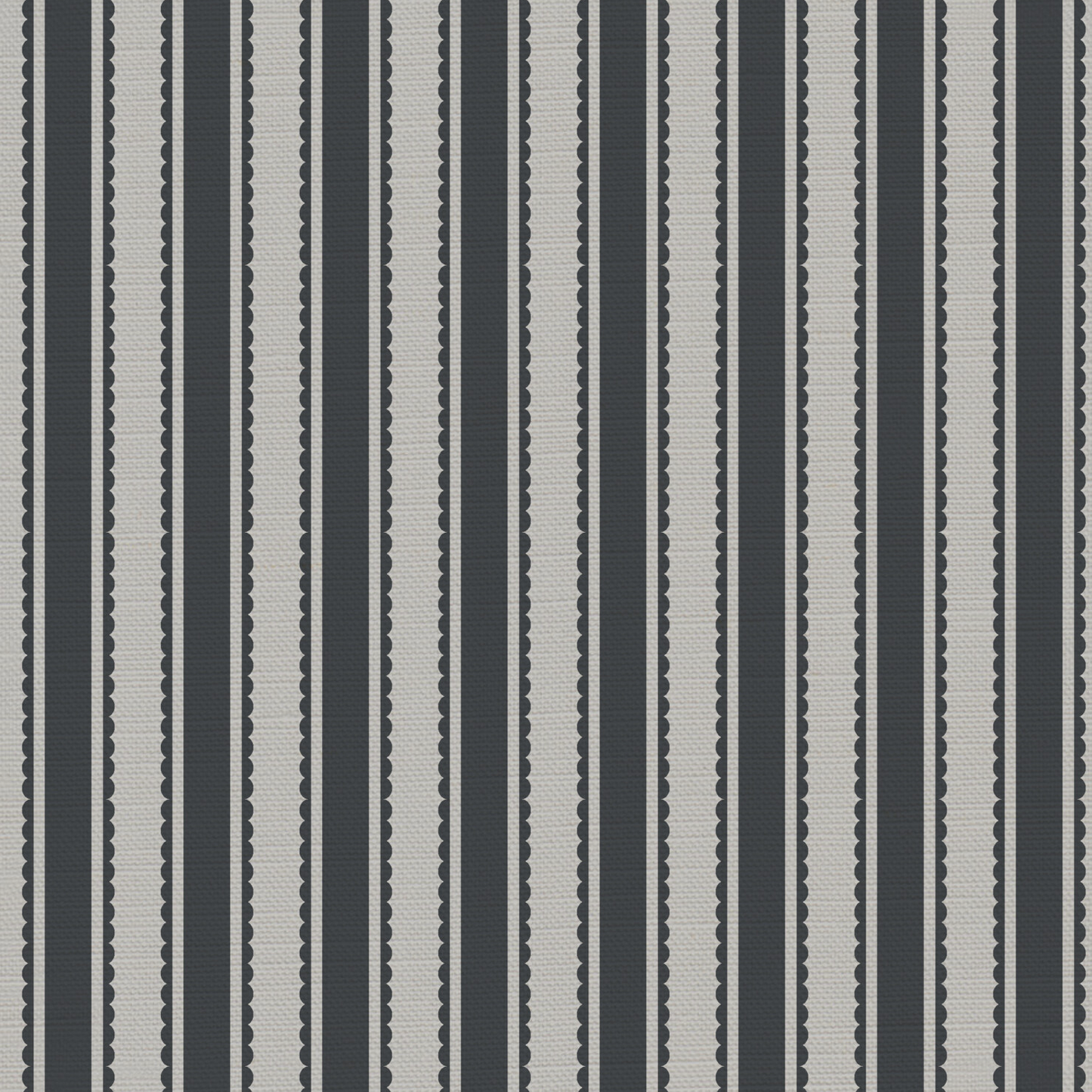 Eco Scallop Stripe Fabric - sold by the meter