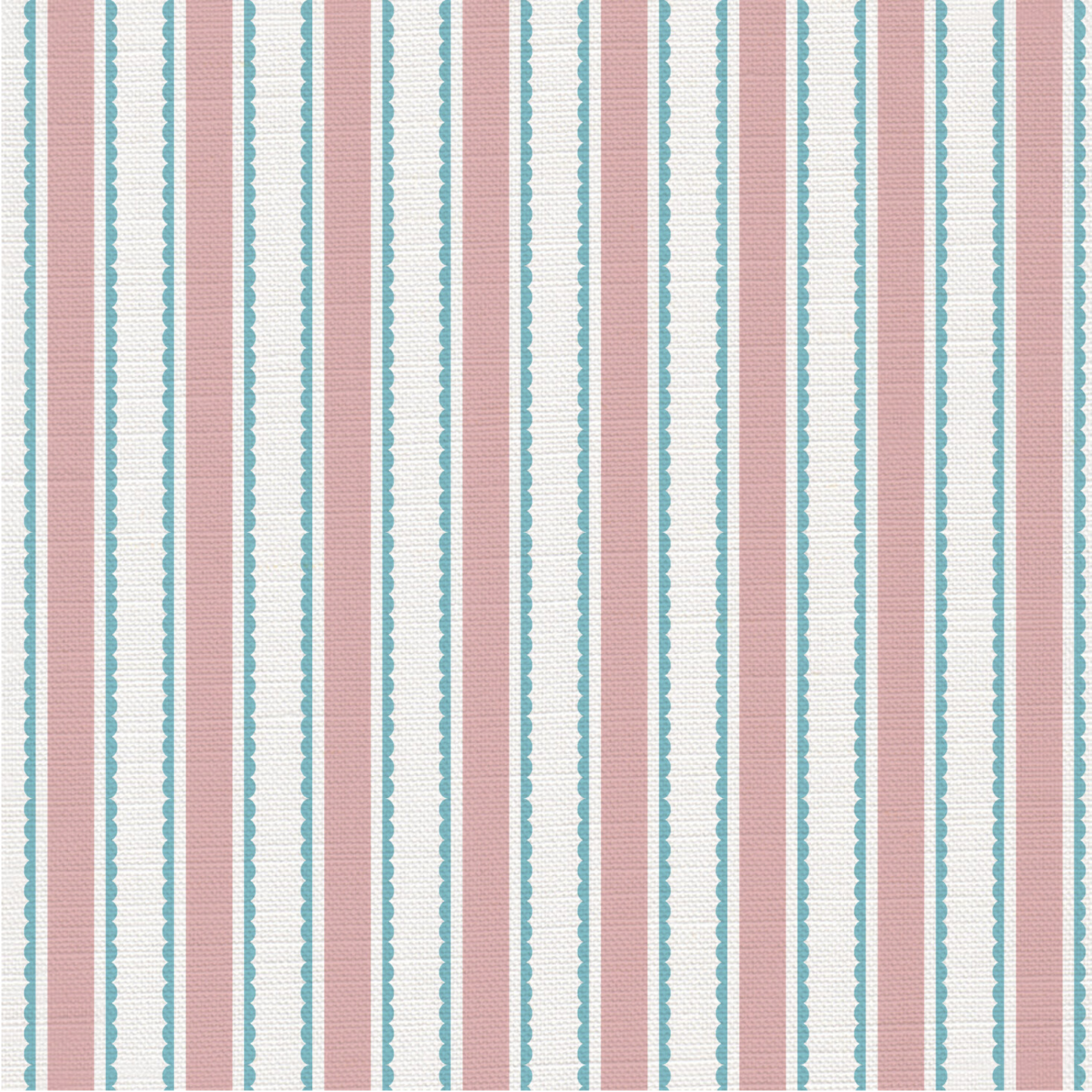 Eco Scallop Stripe Fabric - sold by the meter