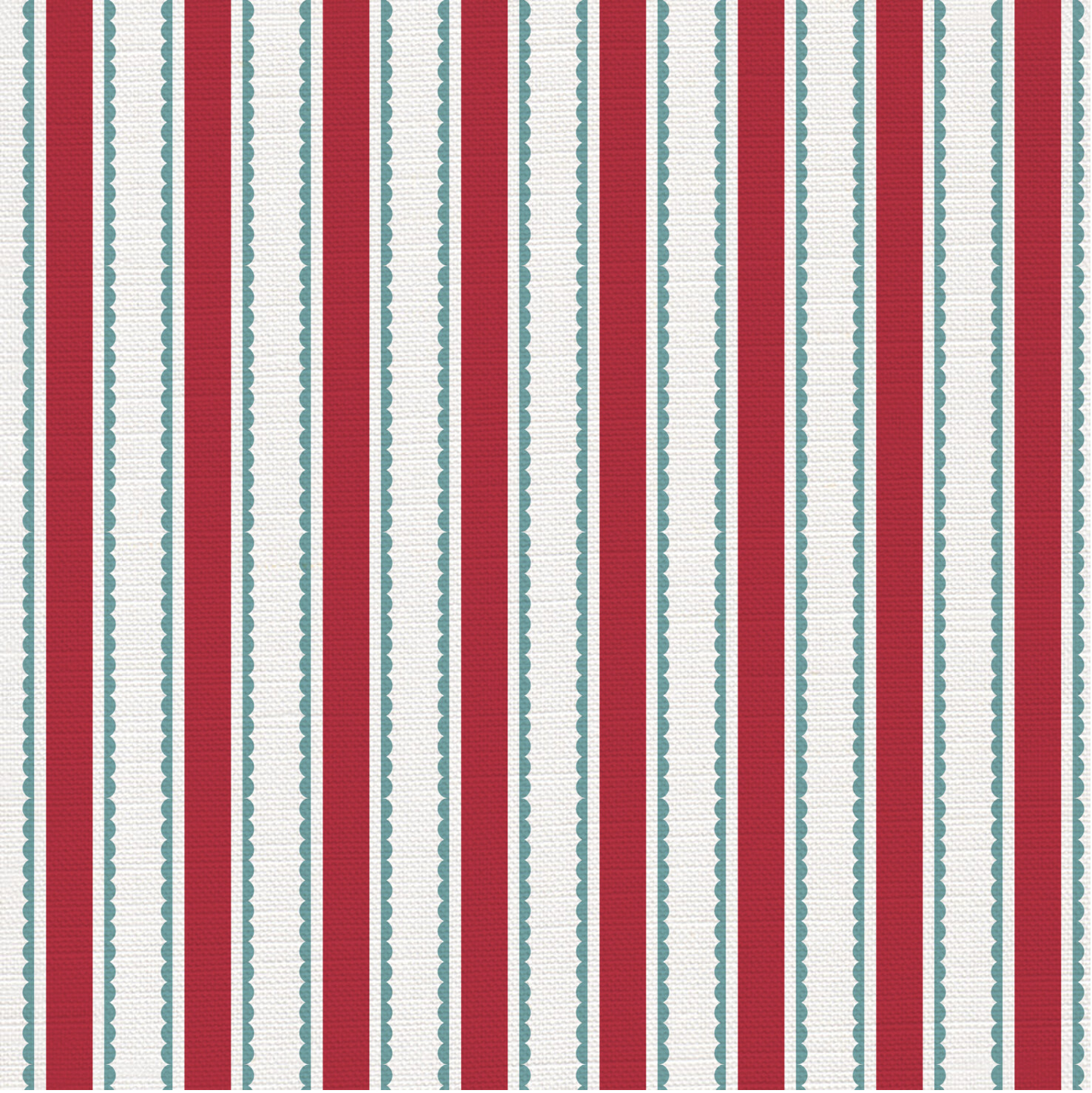 Eco Scallop Stripe Fabric - sold by the meter