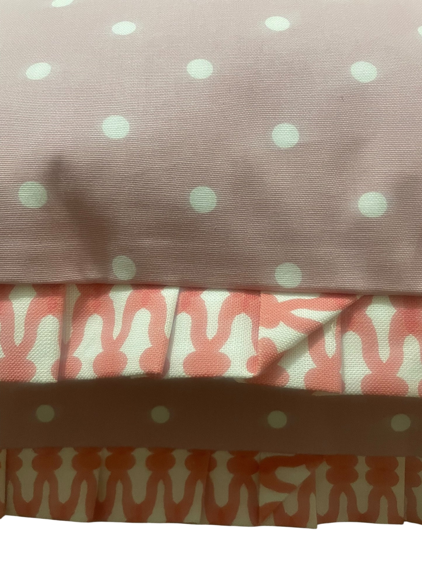 Pair of 22" Ruffled Feather Cushions Charlotte Gaisford Fabric