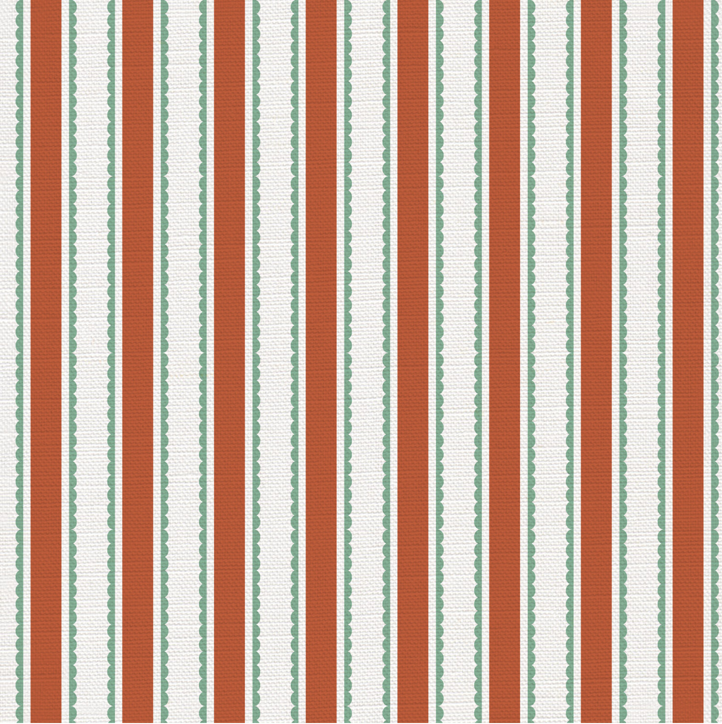 Eco Scallop Stripe Fabric - sold by the meter
