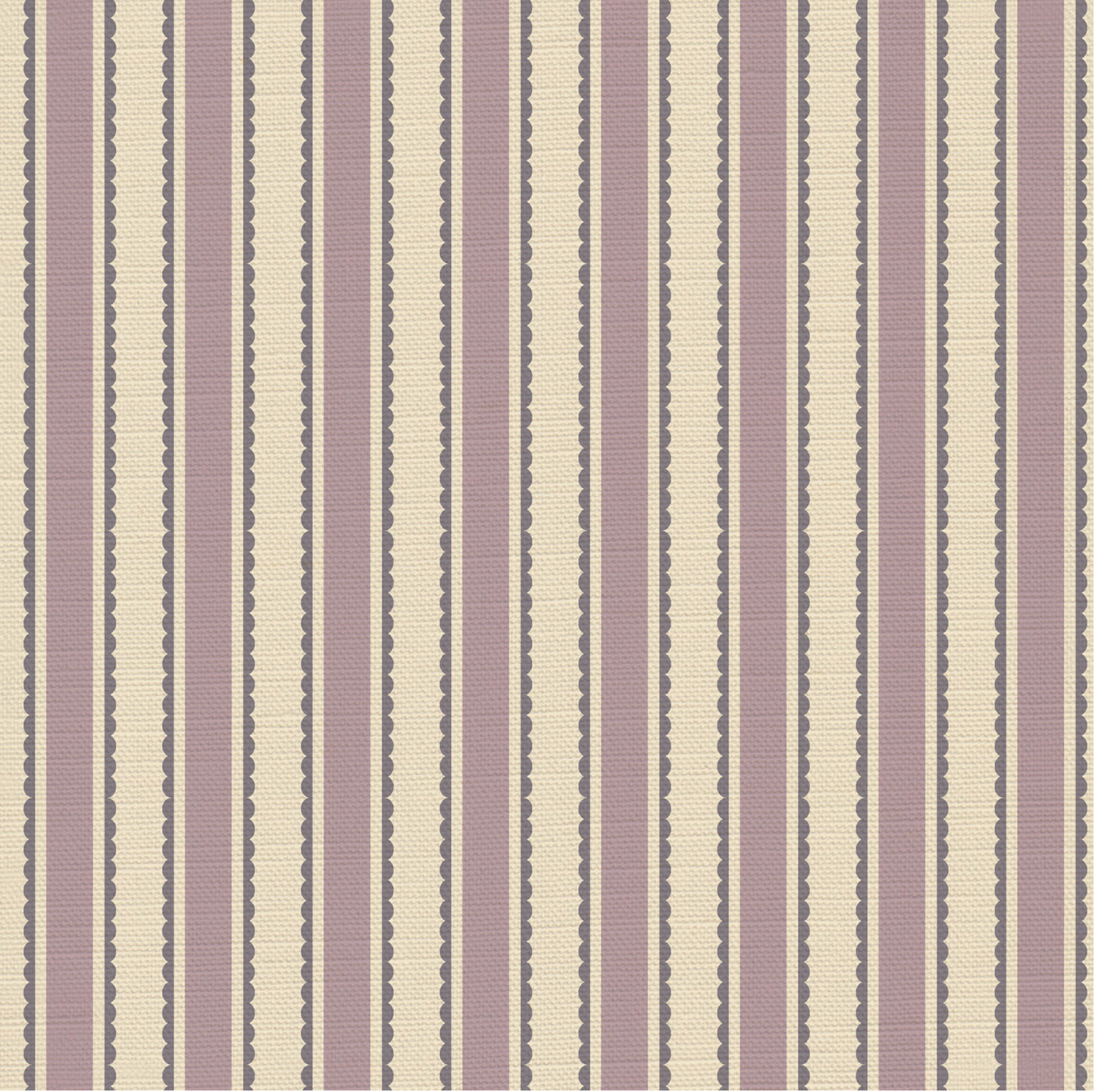 Eco Scallop Stripe Fabric - sold by the meter