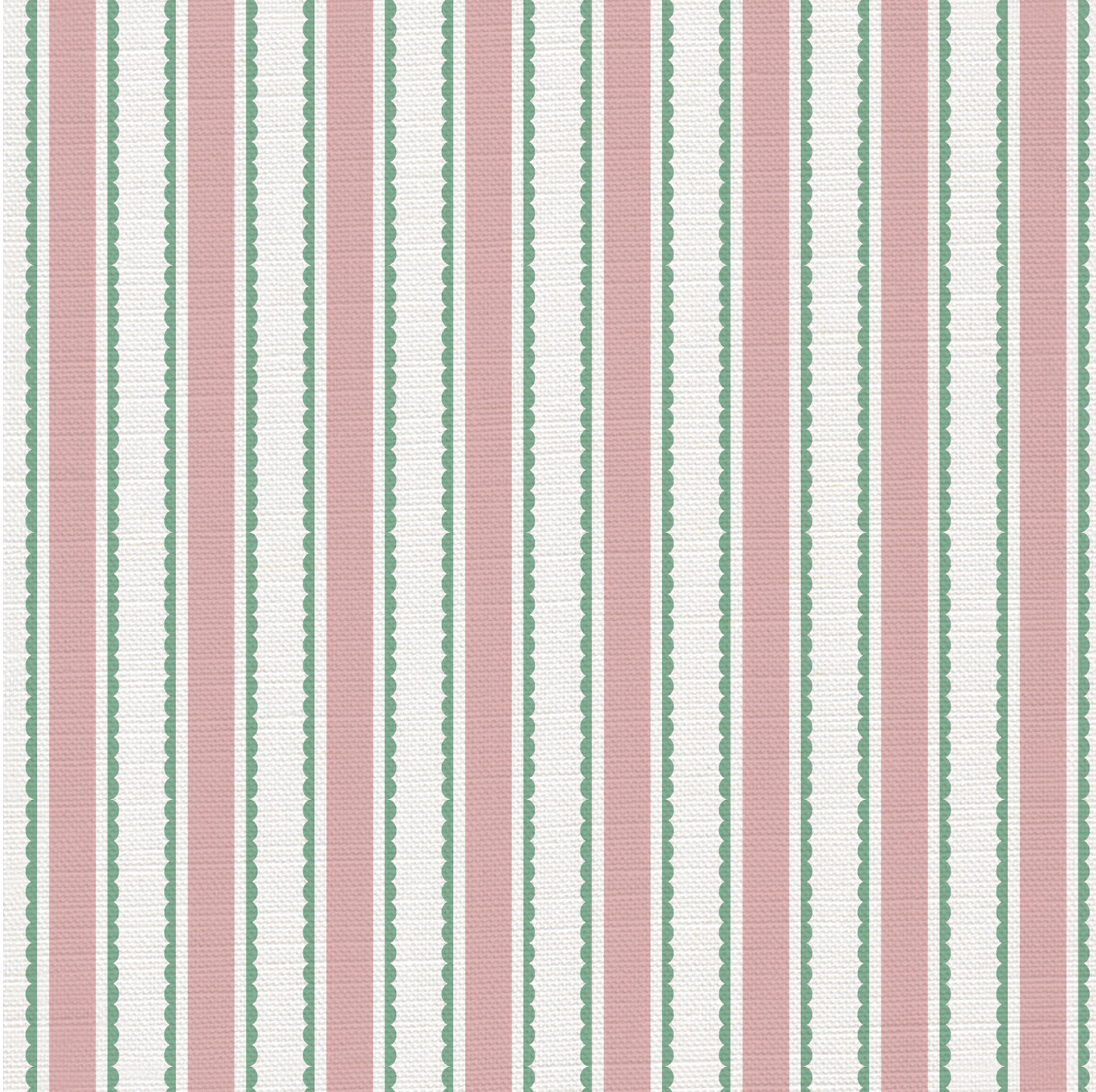 Eco Scallop Stripe Fabric - sold by the meter