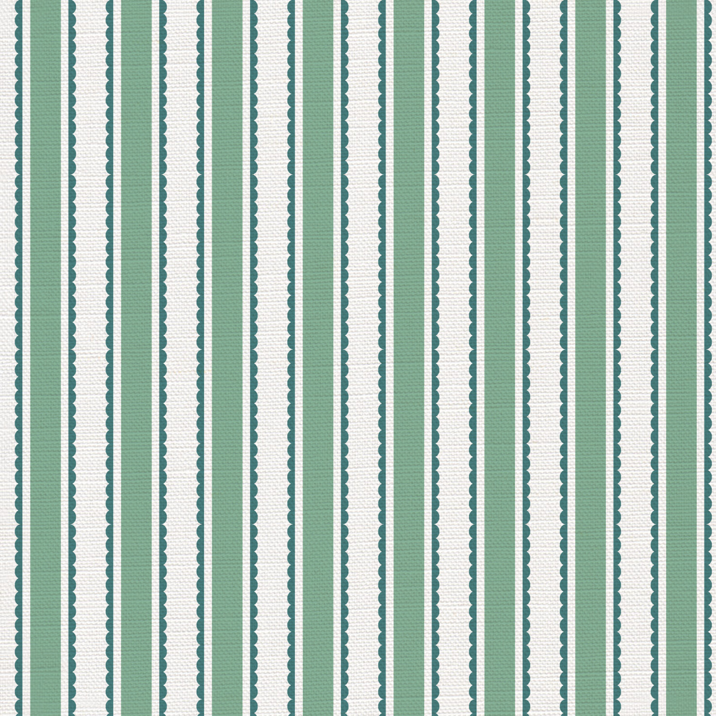 Eco Scallop Stripe Fabric - sold by the meter