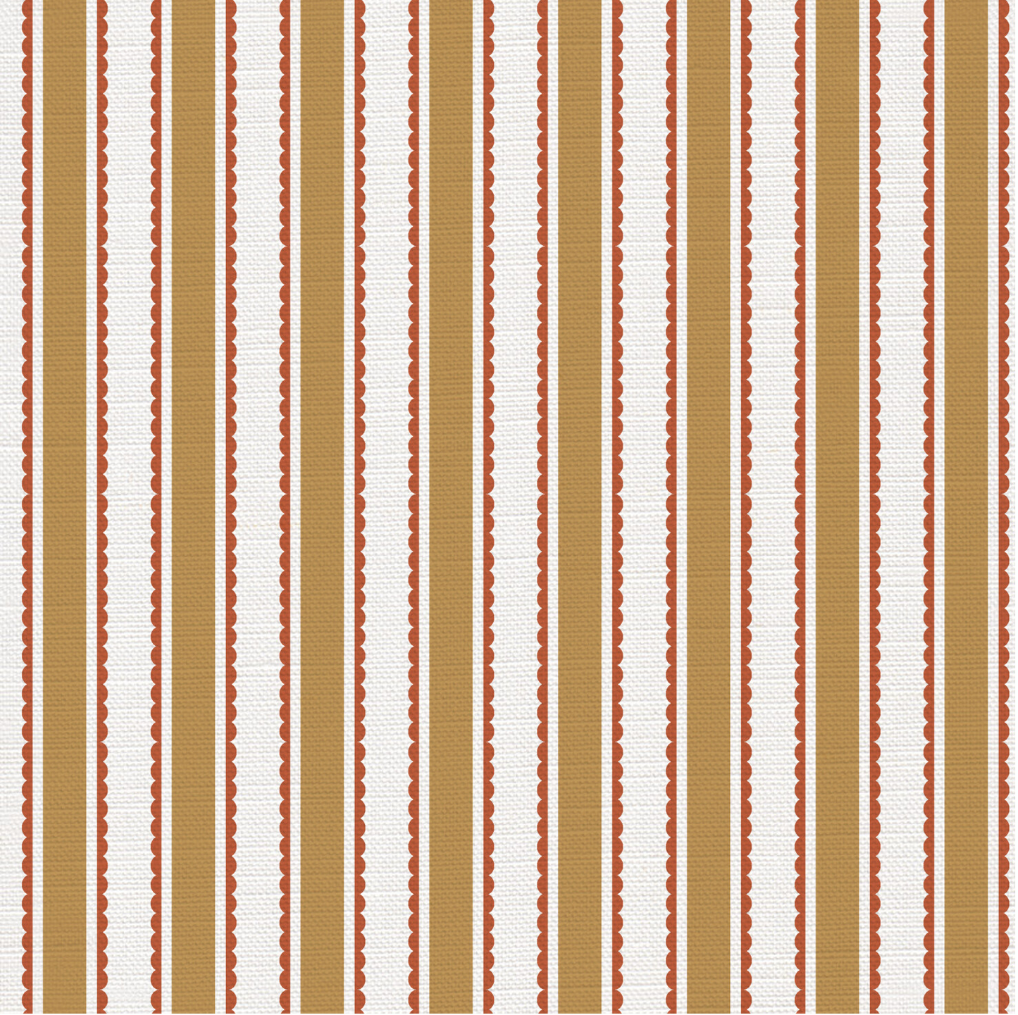 Eco Scallop Stripe Fabric - sold by the meter