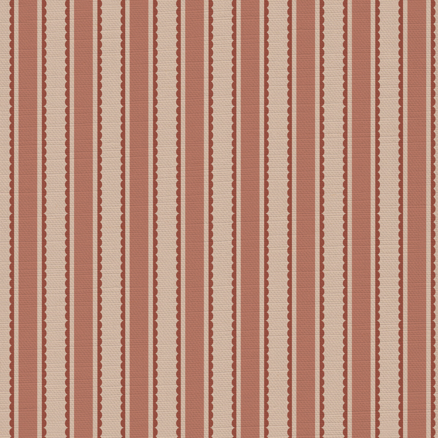 Eco Scallop Stripe Fabric - sold by the meter