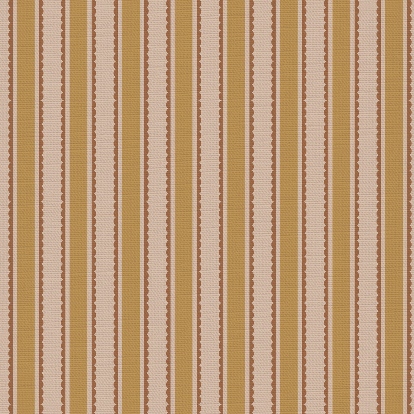 Eco Scallop Stripe Fabric - sold by the meter